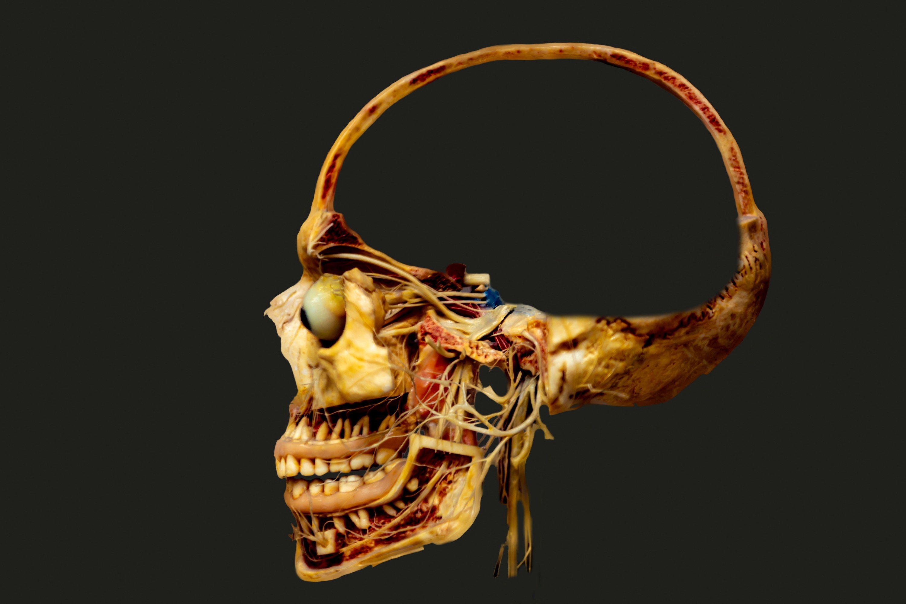 Half of a human skull