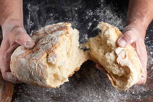 freshly baked bread