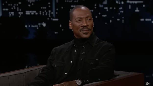 Eddie Murphy appeared on 'Jimmy Kimmel Live,' where he described getting snowed in at Rick James' home for two weeks while recording "Party All the Time."