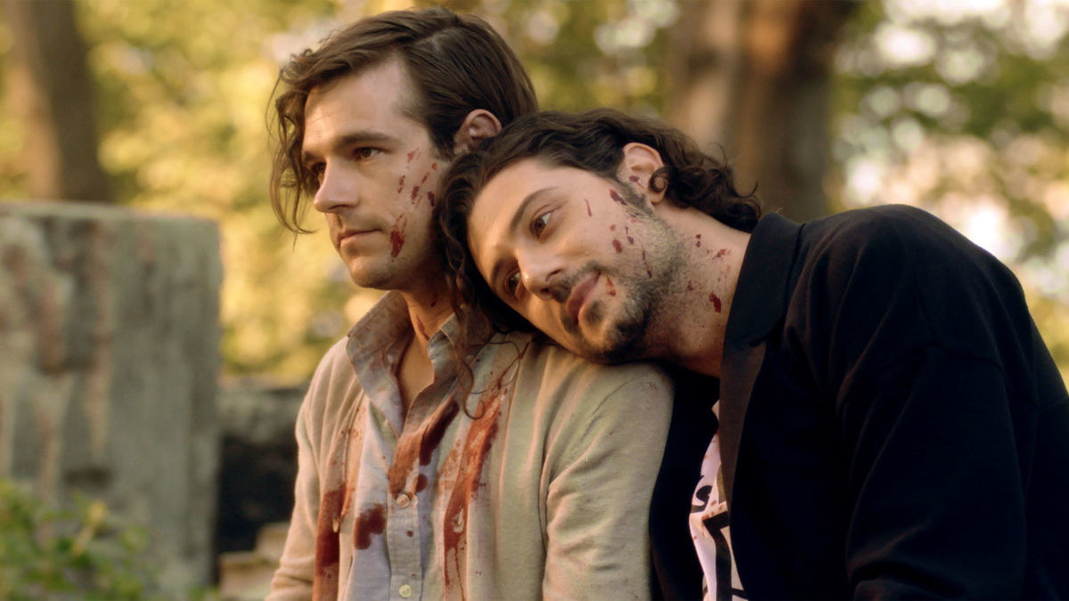 Quinton (Jason Ralph) and The monster (Hale Appleman). The magicians episode 405
