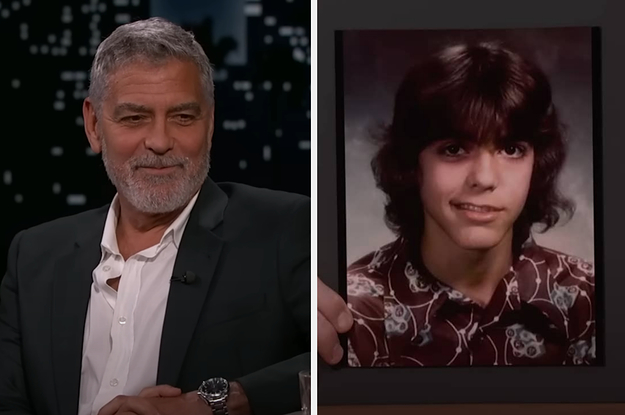 George Clooney Stopped Jimmy Kimmel From Mocking His Old Freshman Photos: "Half Of My Face Is Paralyzed"