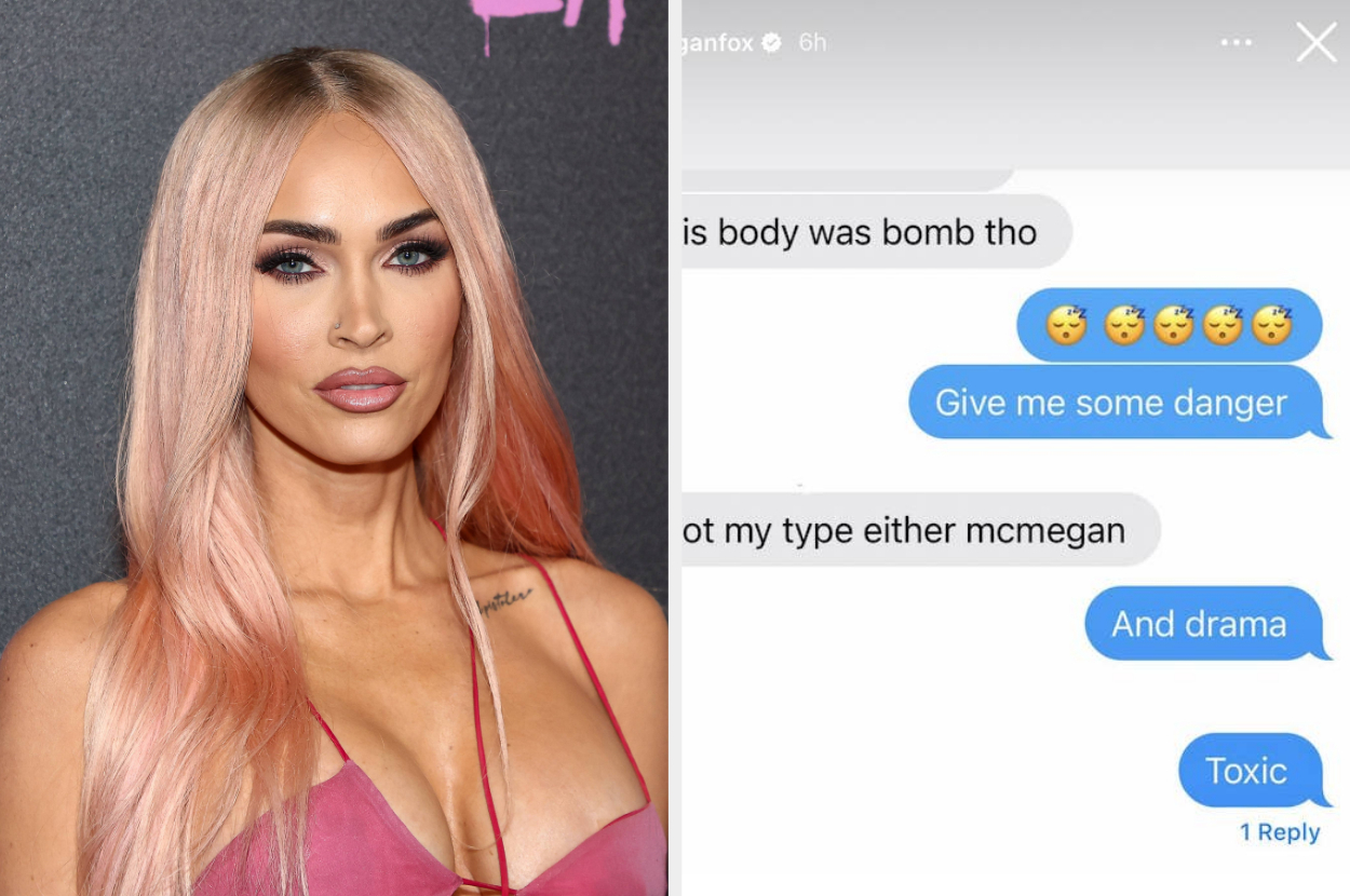 1250px x 830px - Megan Fox Texts About Toxic Men