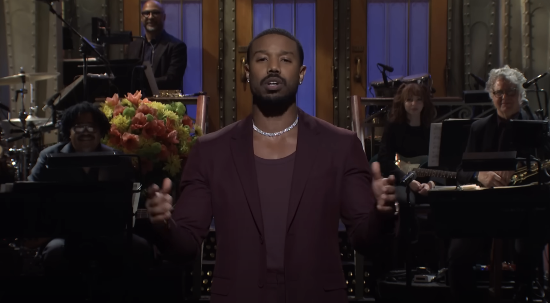 Michael B  Jordan Jokes About Breakup In SNL Monologue - 84