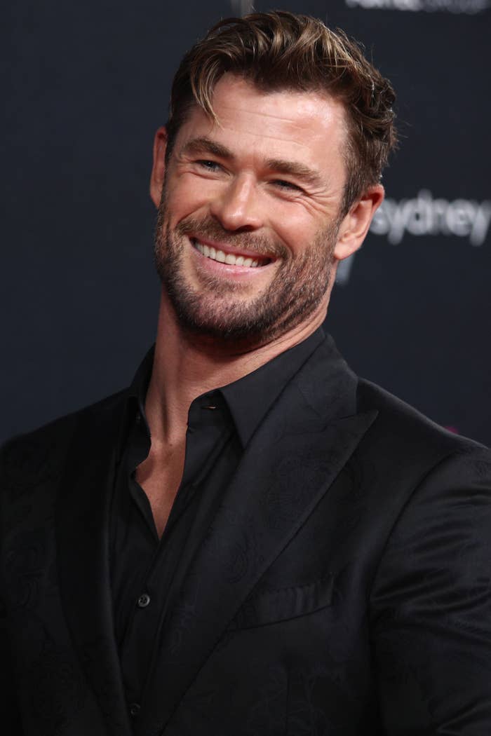 Closeup of Chris Hemsworth