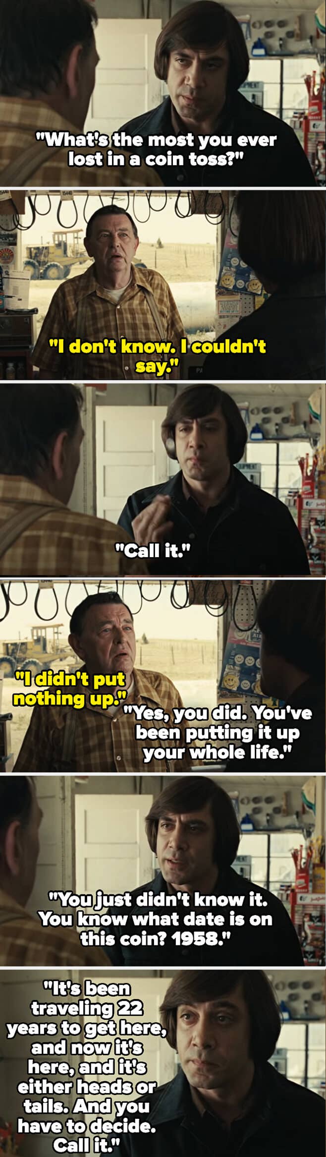 Anton Chigurh in &quot;No Country for Old Men&quot;