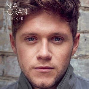 album cover for &quot;flicker,&quot; a close-up of his face which is relaxed