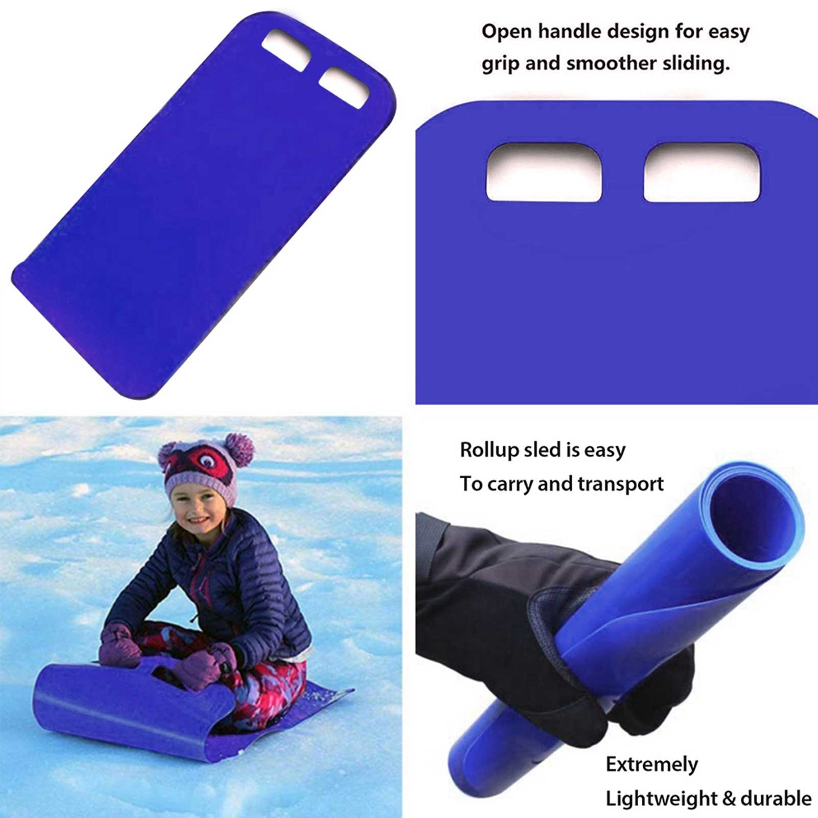 Kid riding sled