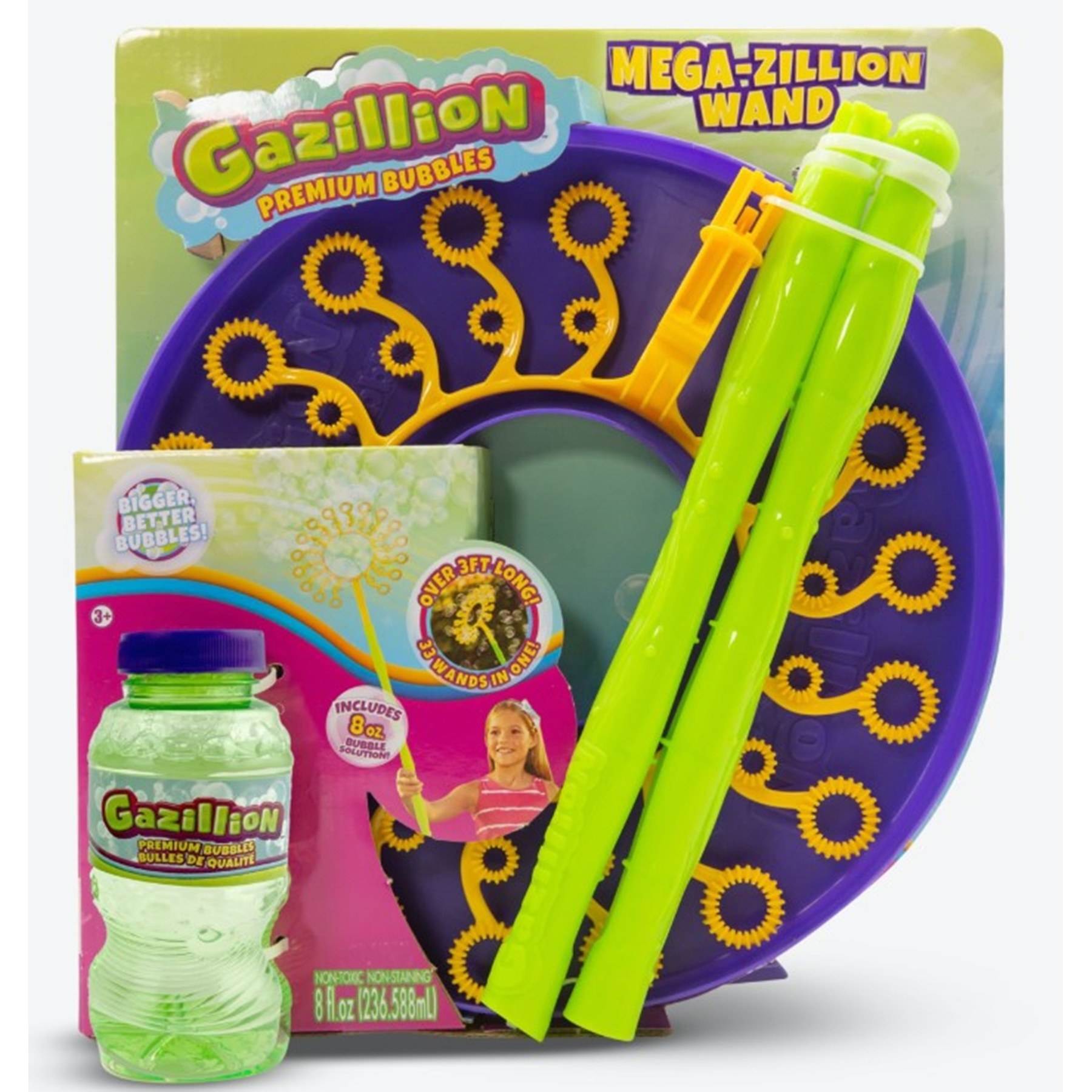 Package of bubbles and wand