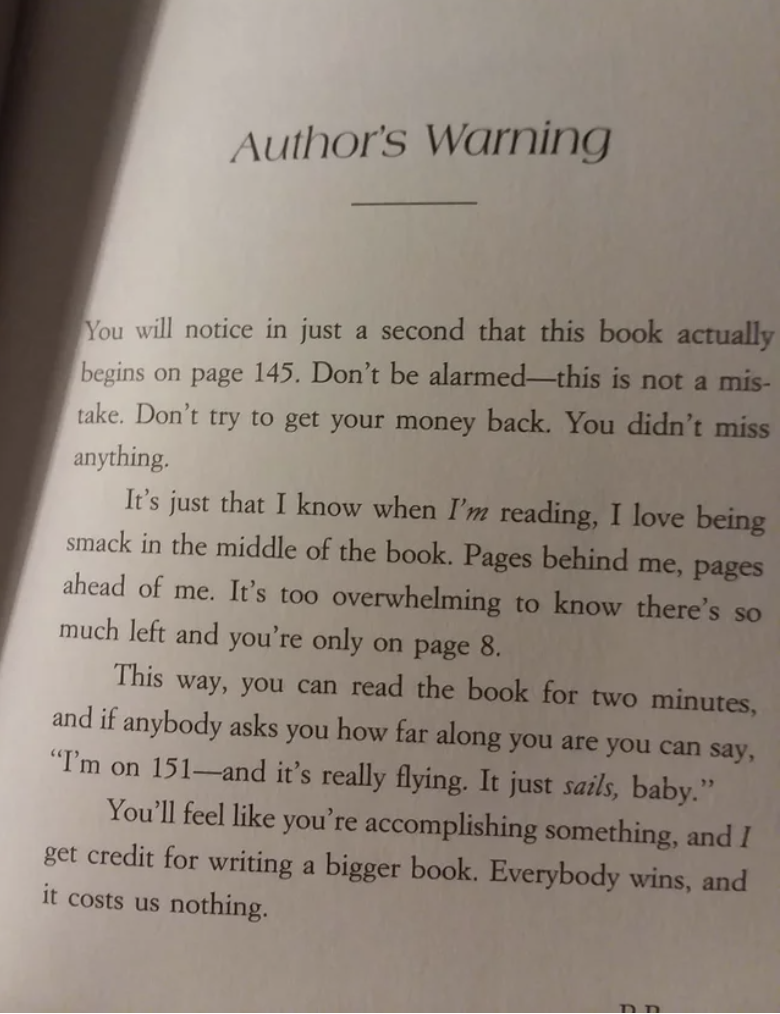 Closeup of book text