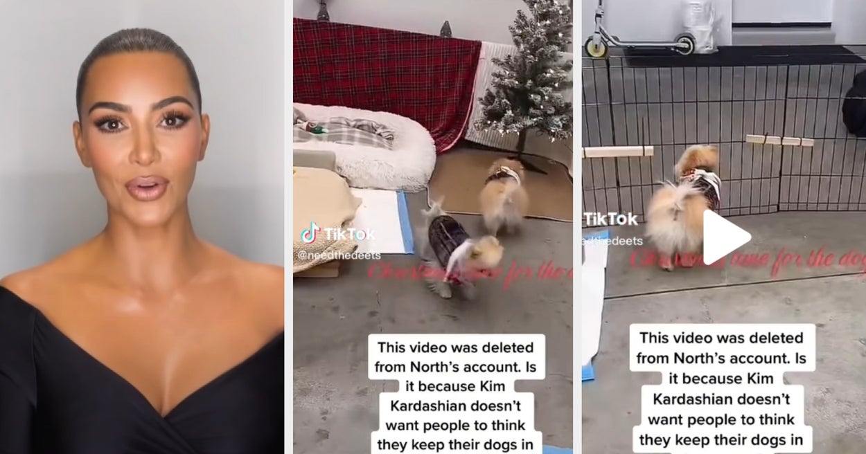 People Are Calling Out Kim Kardashian After She Posted This TikTok Of Her Dogs In Her Garage — And Now PETA Is Involved