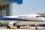 Embraer's new passenger jet, the ERJ 170, is unveiled during a ceremony.