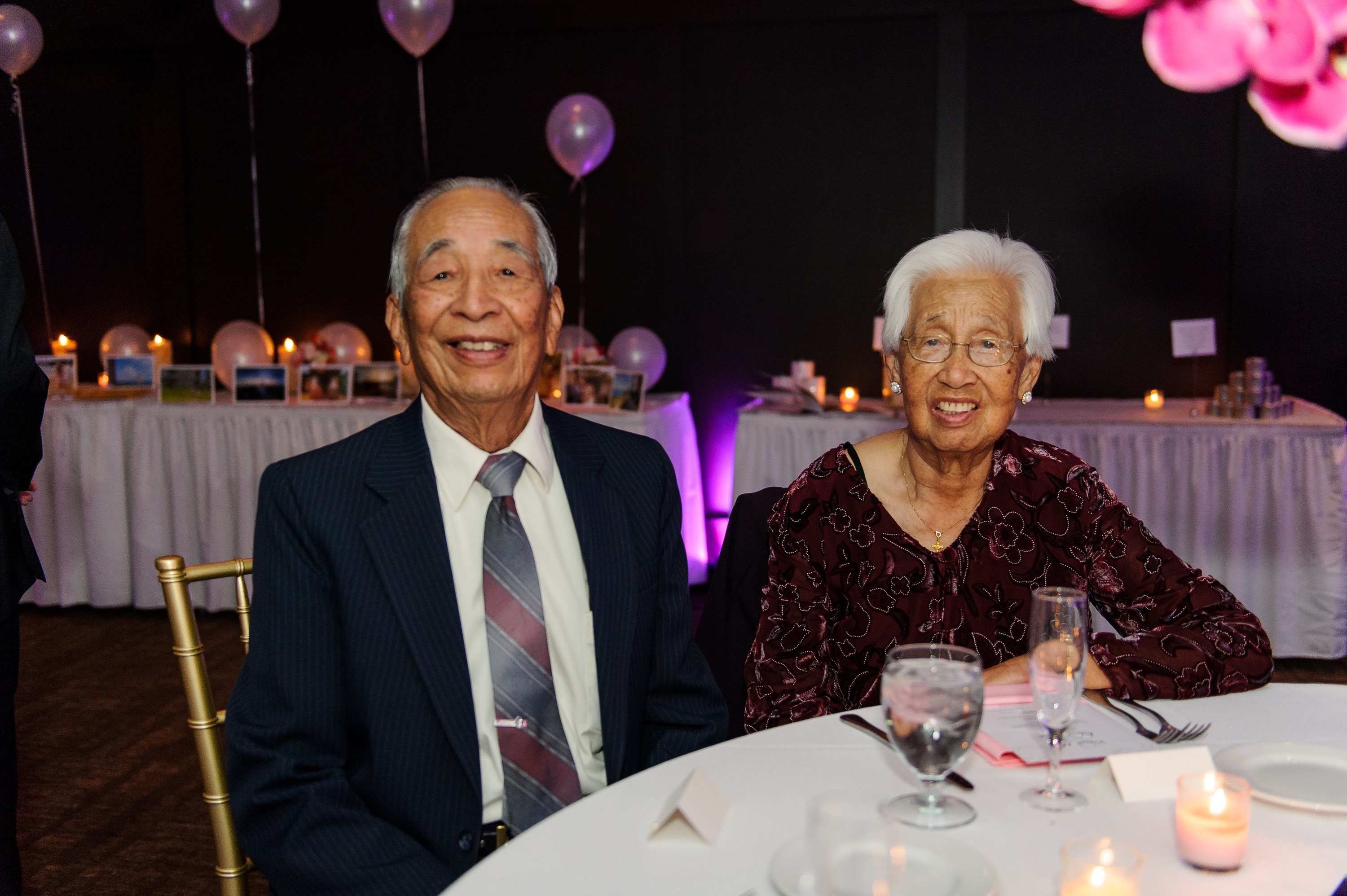 Michelle&#x27;s grandparents at a wedding