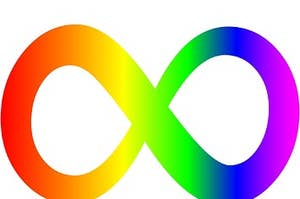 Infinity symbol used to represent neurodiversity.