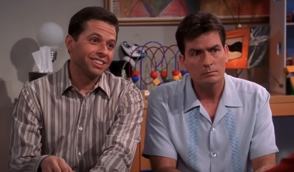 the above actors as they appeared in Two and a Half Men