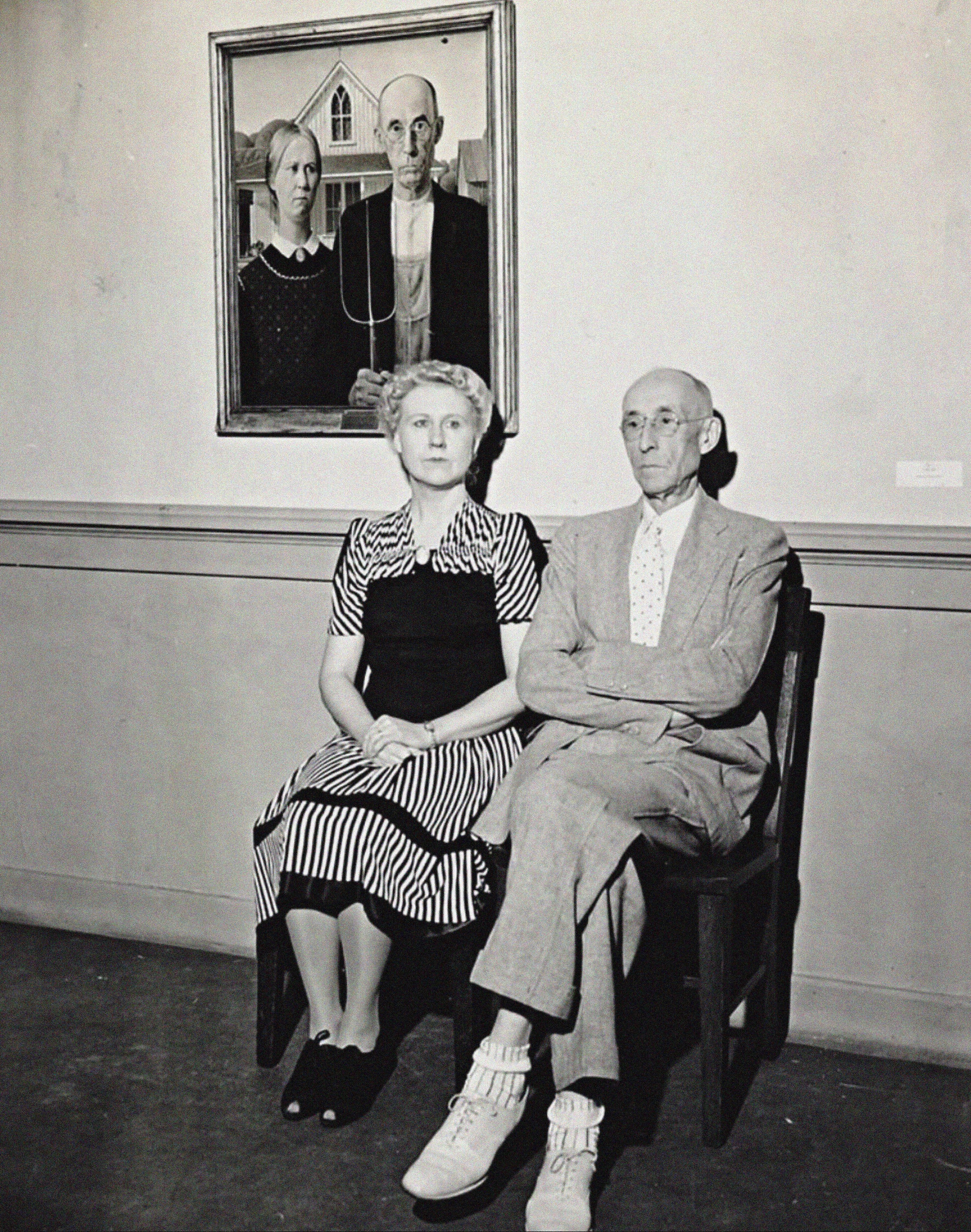 The real people from the &quot;American Gothic&quot; painting