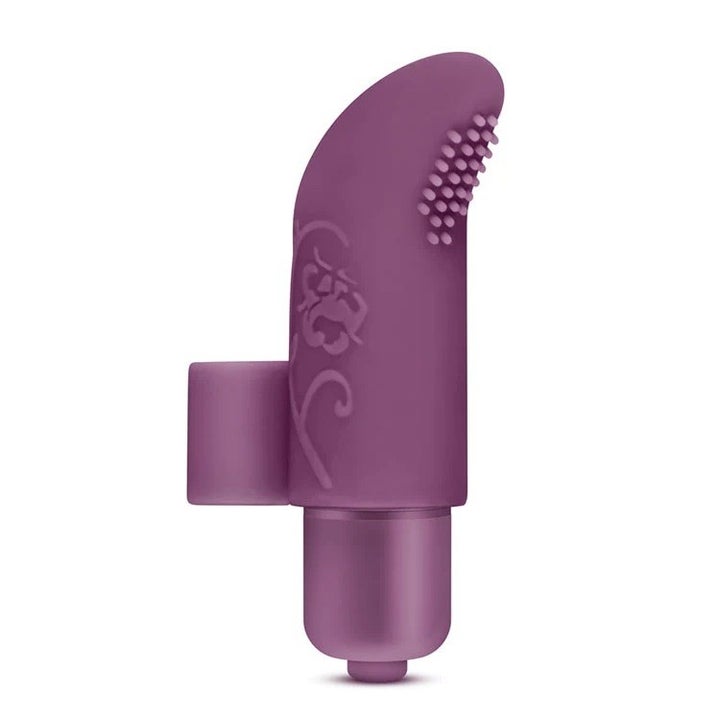 Purple textured finger vibrator