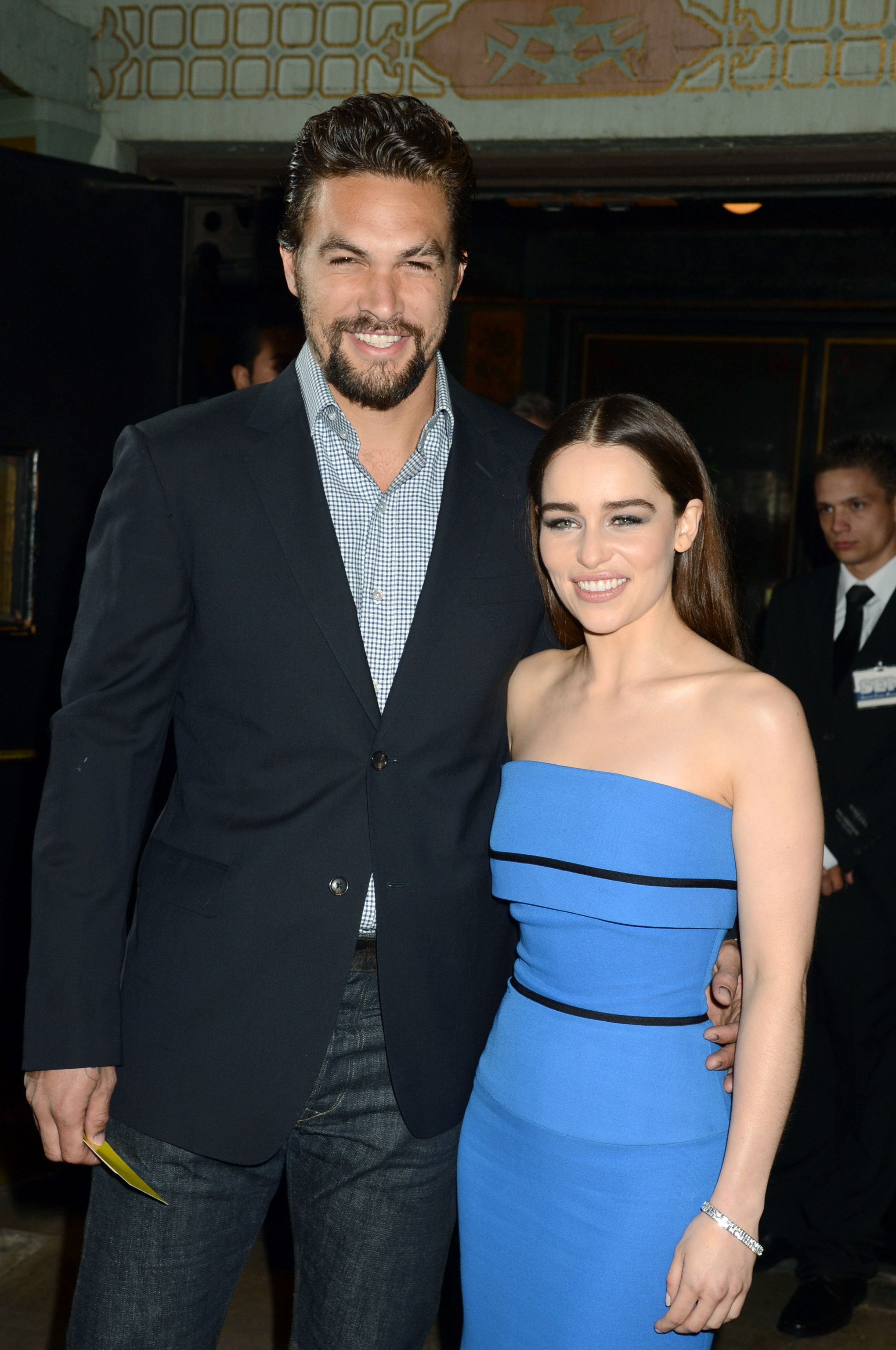 Jason Momoa and Emilia Clarke