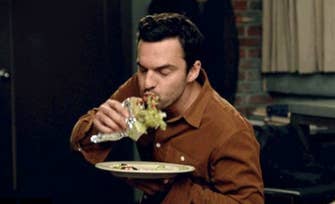 Man eating a burrito