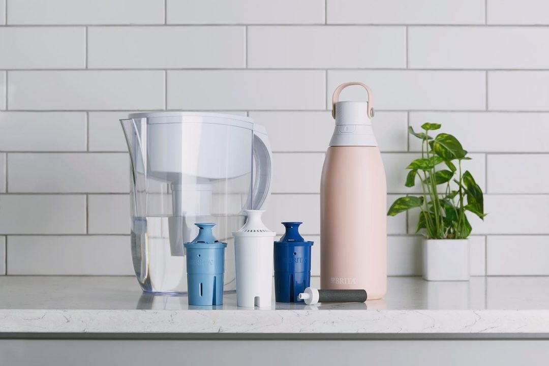 The Brita pitcher with several filters