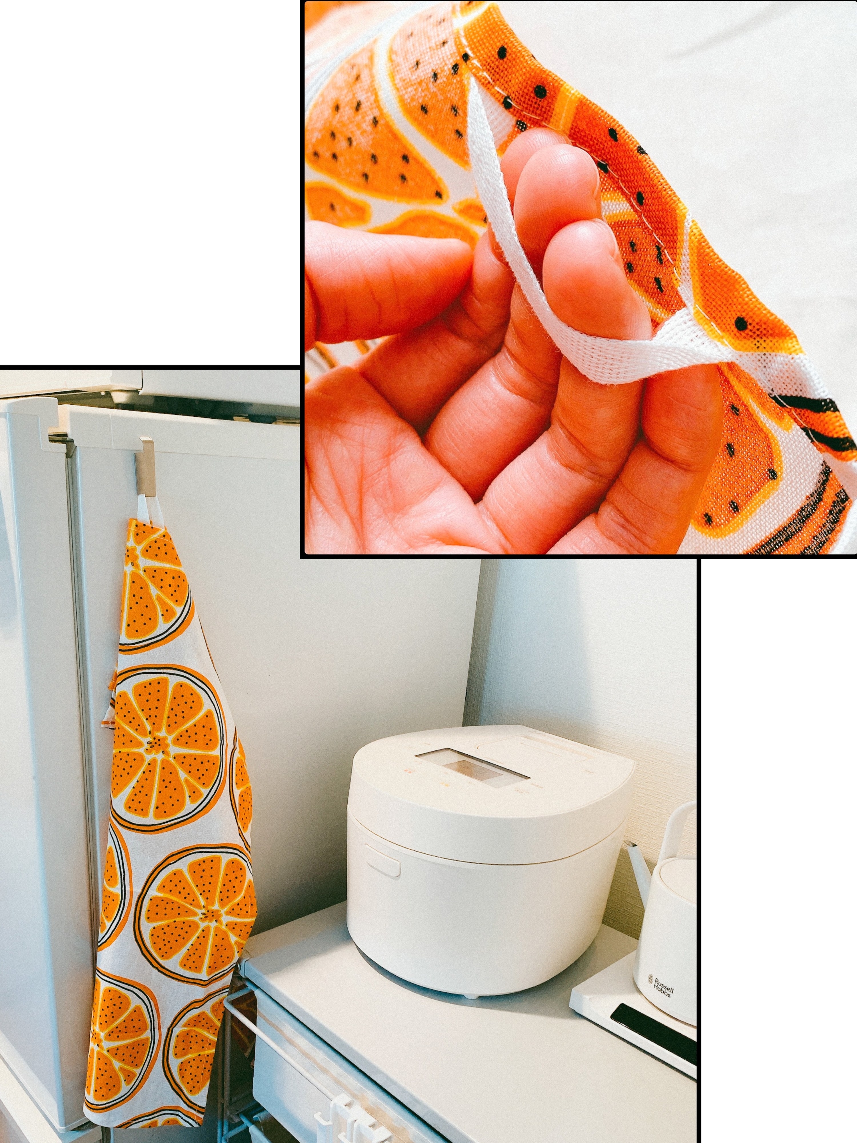 IKEA（イケア）のおすすめのキッチングッズ「TORVFLY トルヴフリーキッチンクロス 模様入り/オレンジ」