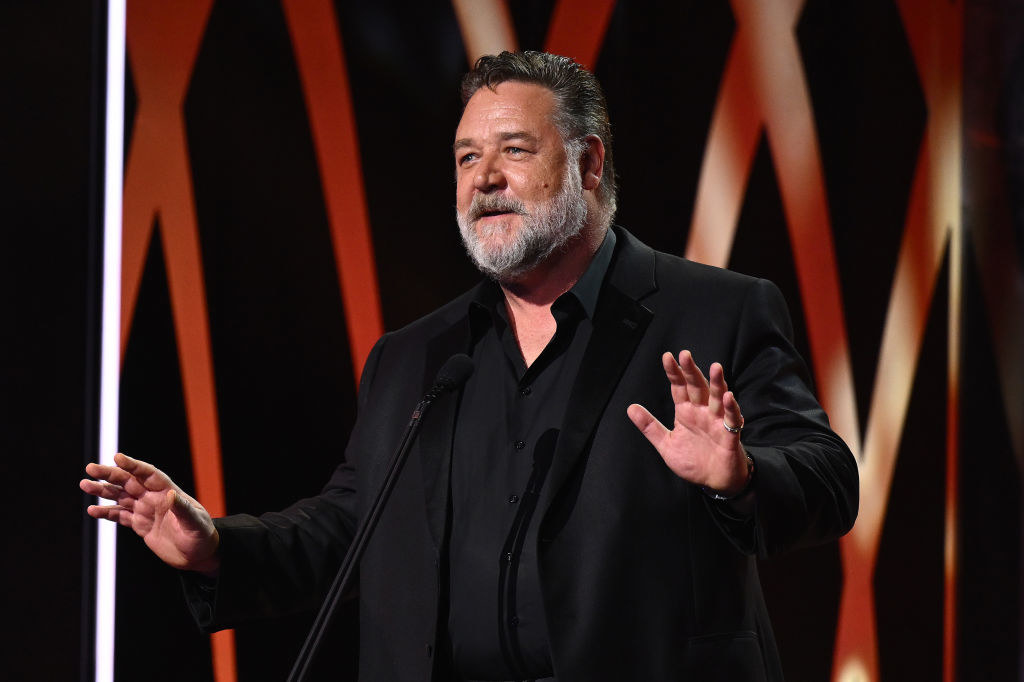 Russell Crowe onstage