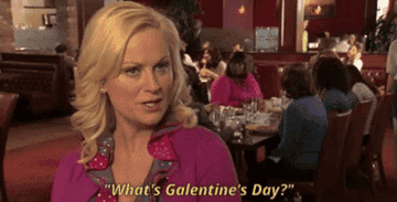 leslie knope from parks and rec saying galentine&#x27;s day is the best day of the year