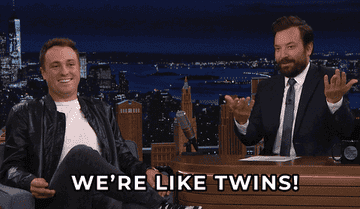 Jimmy Fallon saying we&#x27;re like twins to Justin Thomas