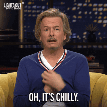 gif of david spade saying &quot;oh, it&#x27;s chilly&quot;