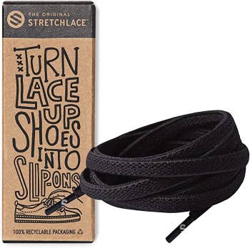 The stretchy laces in black