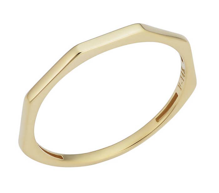 gold geometric ring