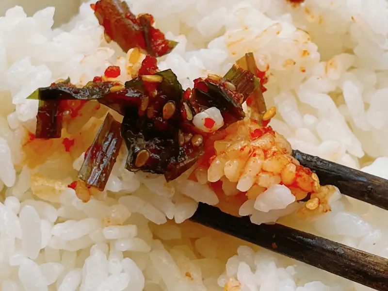 KALDI(カルディ)のオススメの調味料「もへじ旨辛ニラだれ」