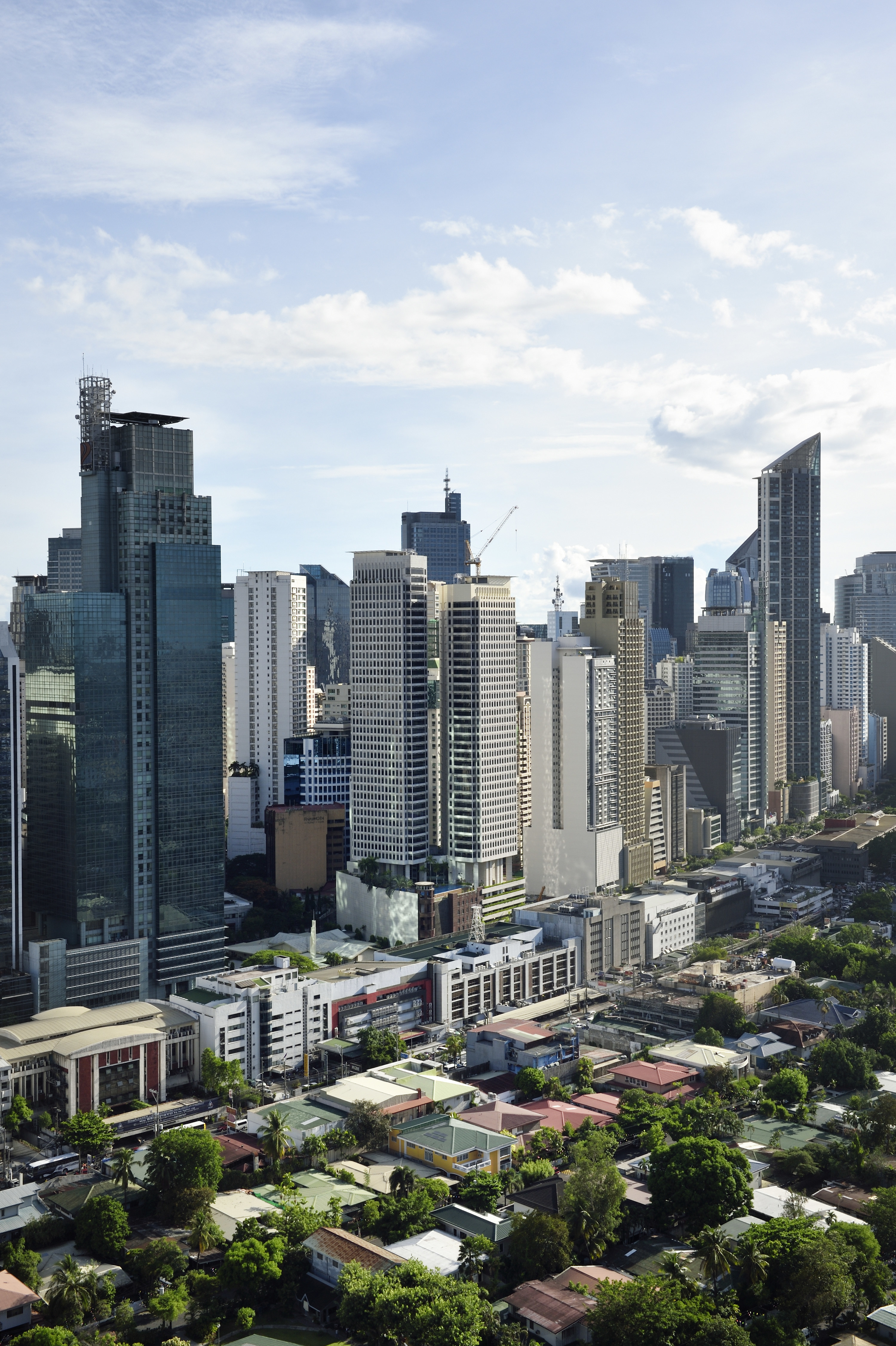 skyscrapers in Manila
