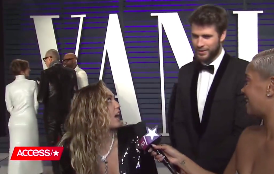 Miley Cyrus Referenced Awkward Red Carpet Interview With Liam Hemsworth - 38