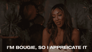 Woman saying &quot;I&#x27;m bougie, so I appreciate it&quot;