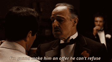 the godfather movie where the character says, i&#x27;m gonna make him an offer he can&#x27;t refuse