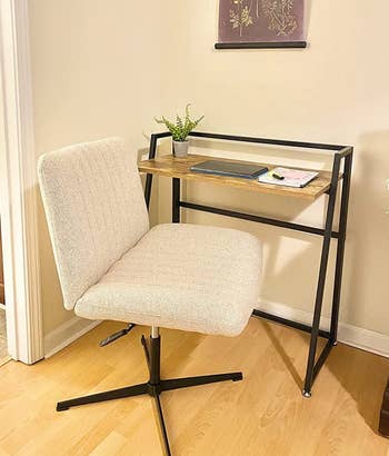 Reviewer's office chair is shown