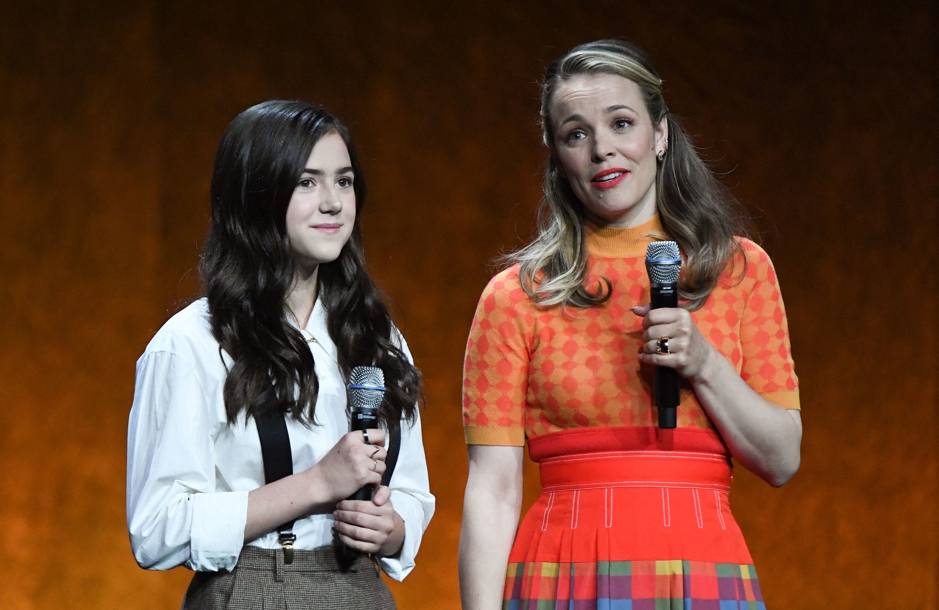 Rachel McAdams and Abby Ryder Fortson present &quot;Are You There God? It&#x27;s Me Margaret&quot; during the Lionsgate presentation at CinemaCon 2022