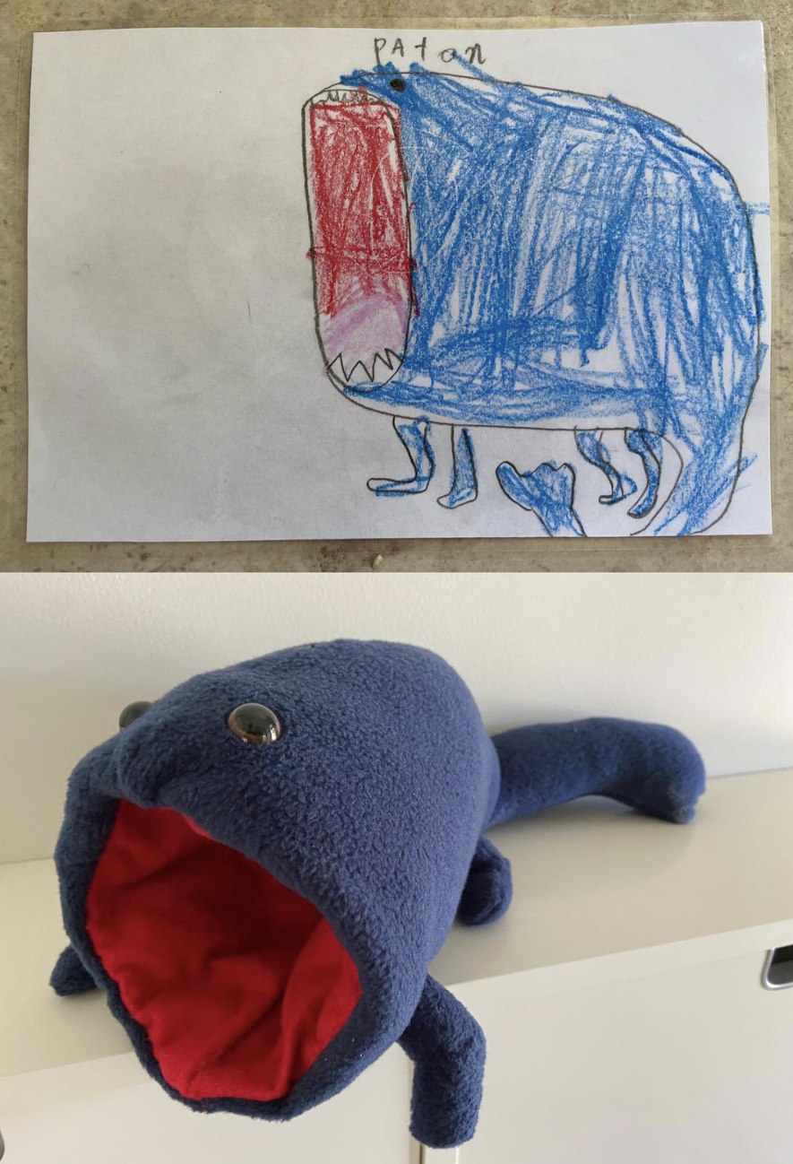 Teacher Turns Students Drawings Into Viral Stuffed Animals - 89