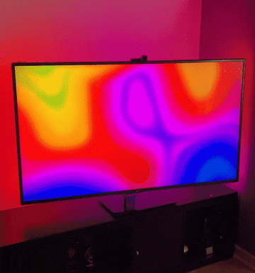 May&#x27;s TV changing colours and the immersion lights matching the colours
