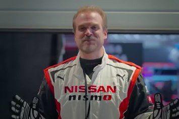 David Harbour is pictured in the new Gran Turismo movie
