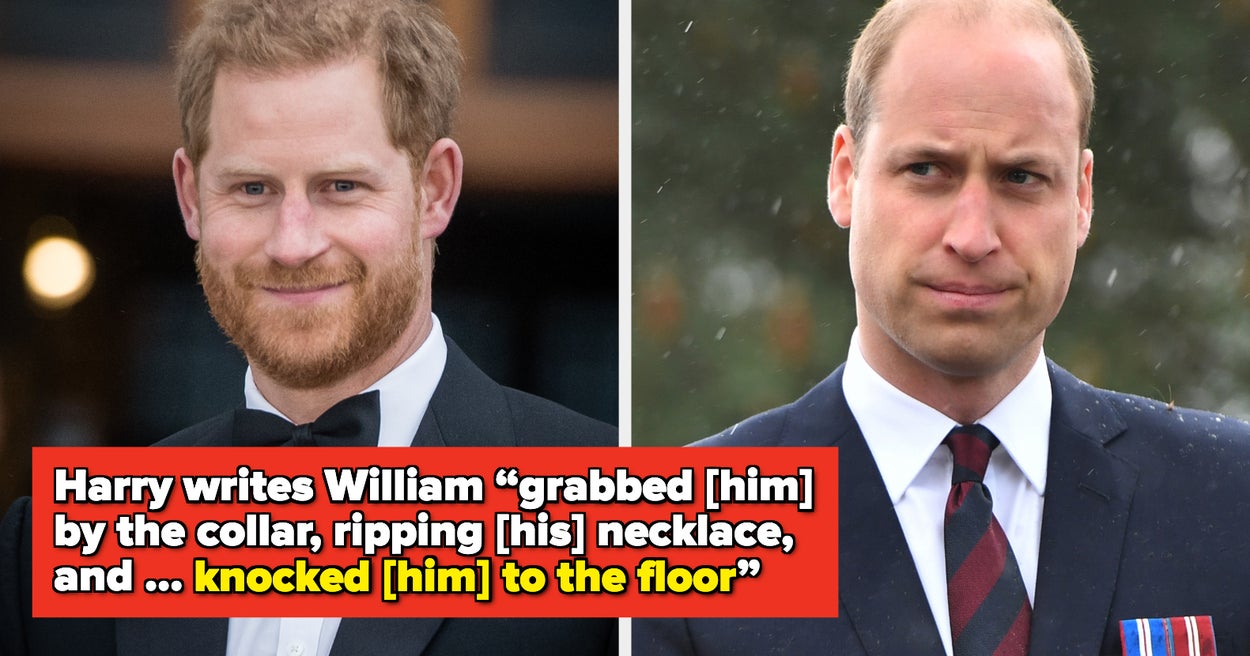 Prince Harry Says William Attacked Him In New Memoir