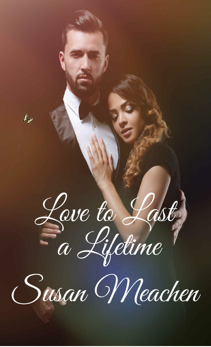 A woman clutches a man on the &quot;Love to Last a Lifetime&quot; book cover