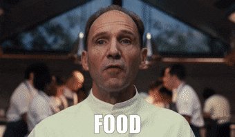 ralph fiennes says food in the menu
