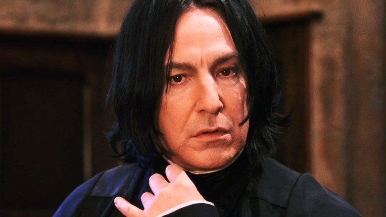 Alan Rickman as Snape in a Harry potter film