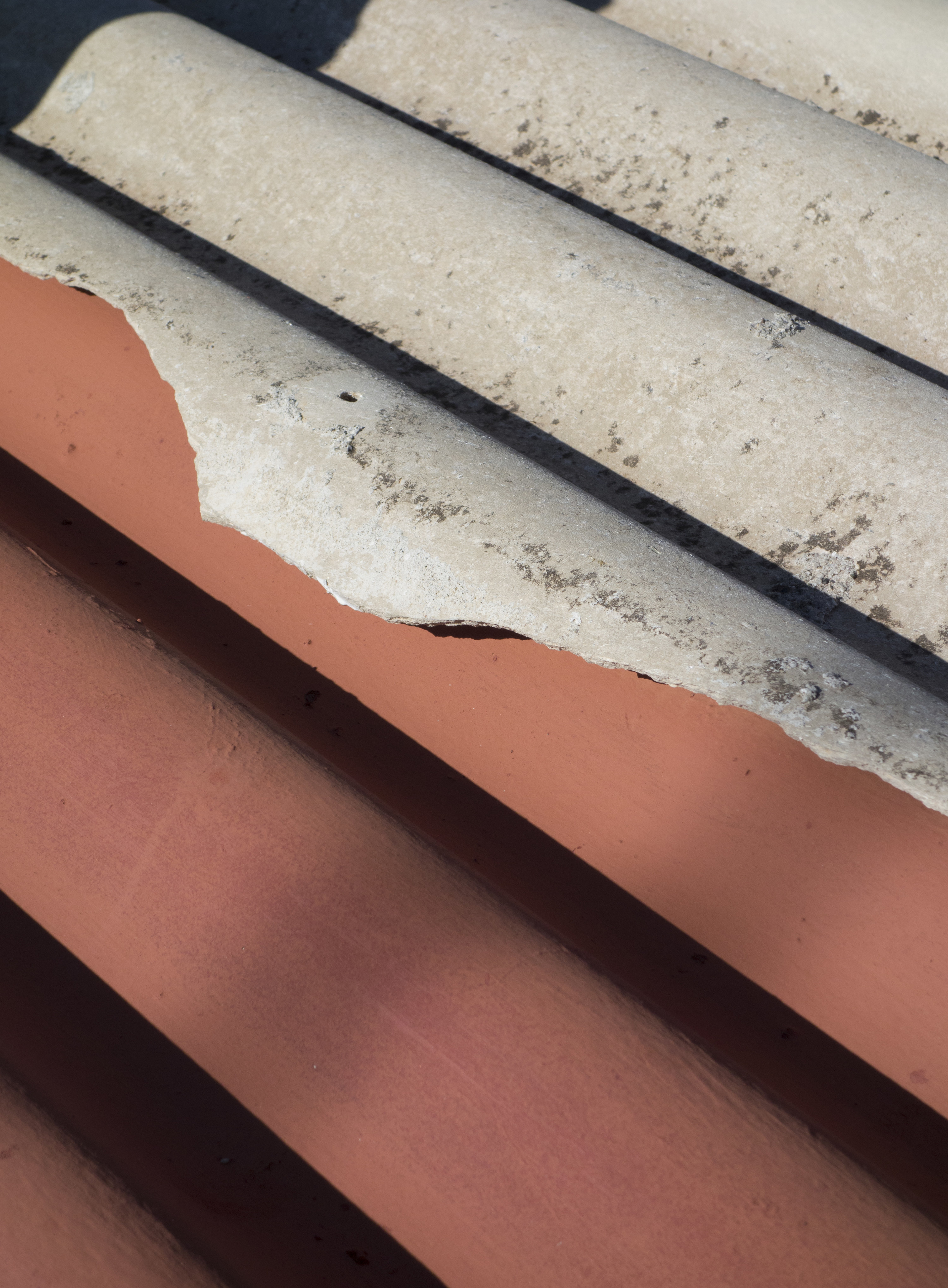 asbestos roof under roofing tile