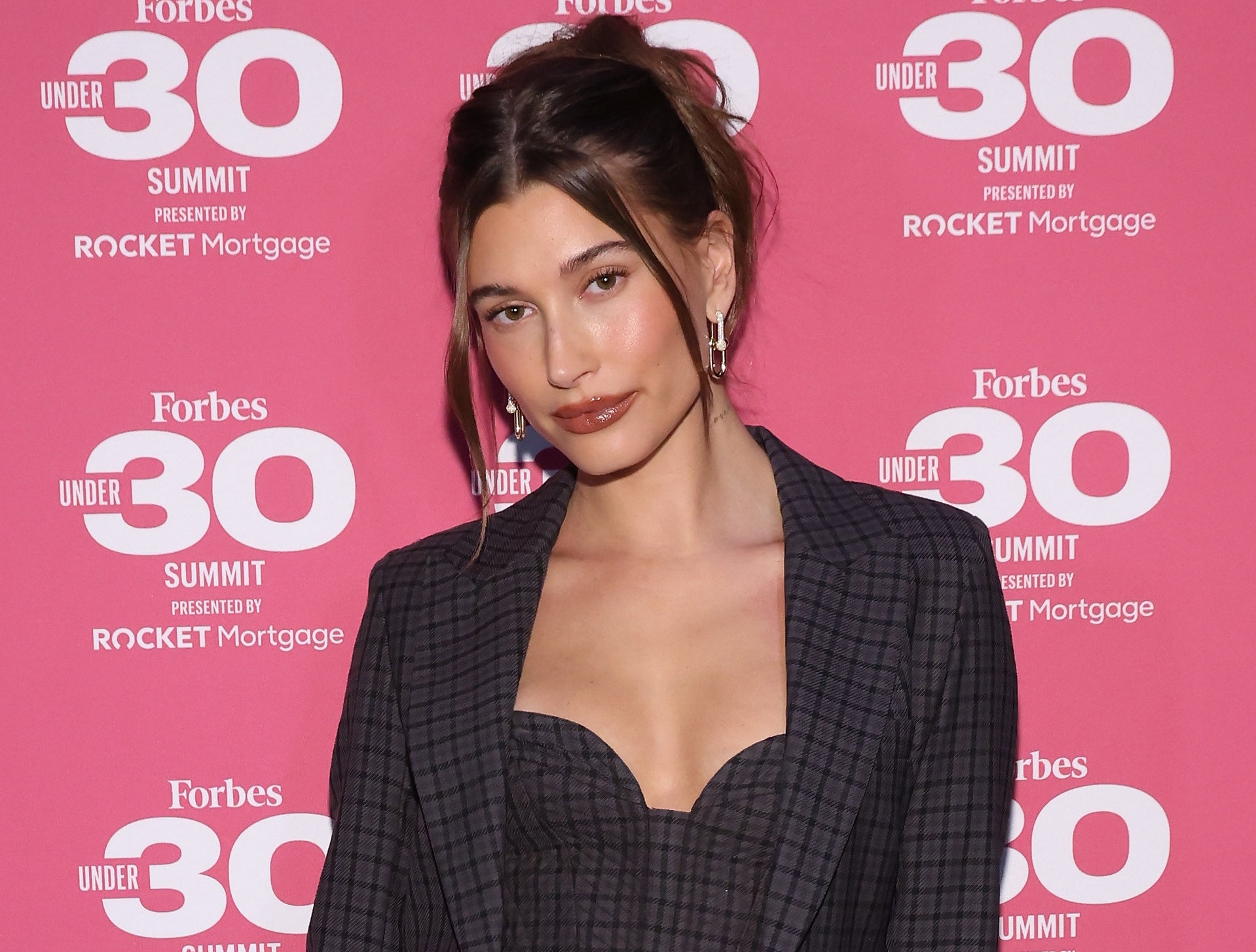 A closeup of Hailey