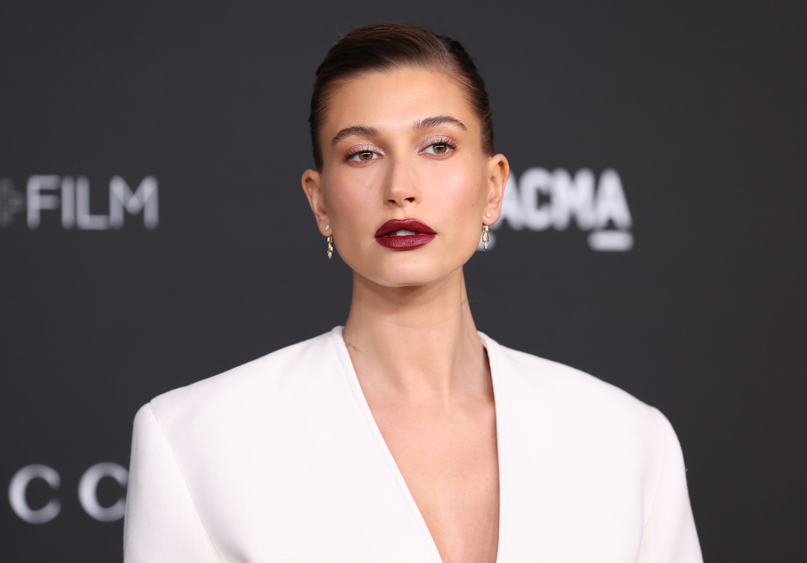 A closeup of Hailey