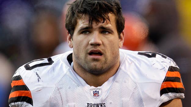 Former Cleveland Browns running back and 'Madden' cover athlete Peyton Hillis is reportedly hospitalized after saving his children from drowning in the ocean.