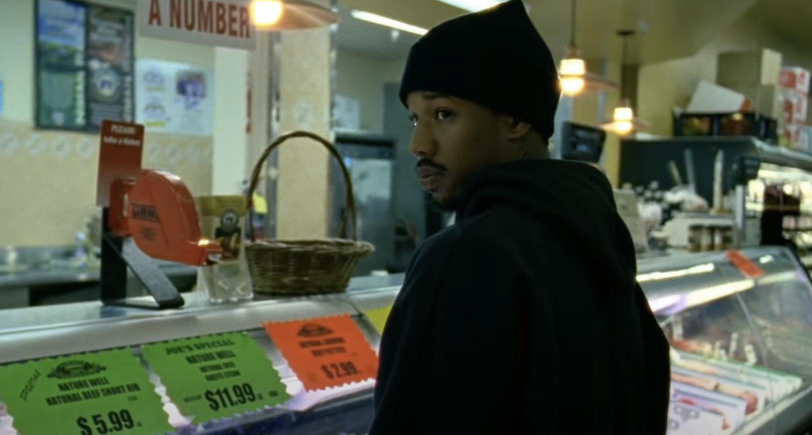 Oscar at the grocery store in Fruitvale Station