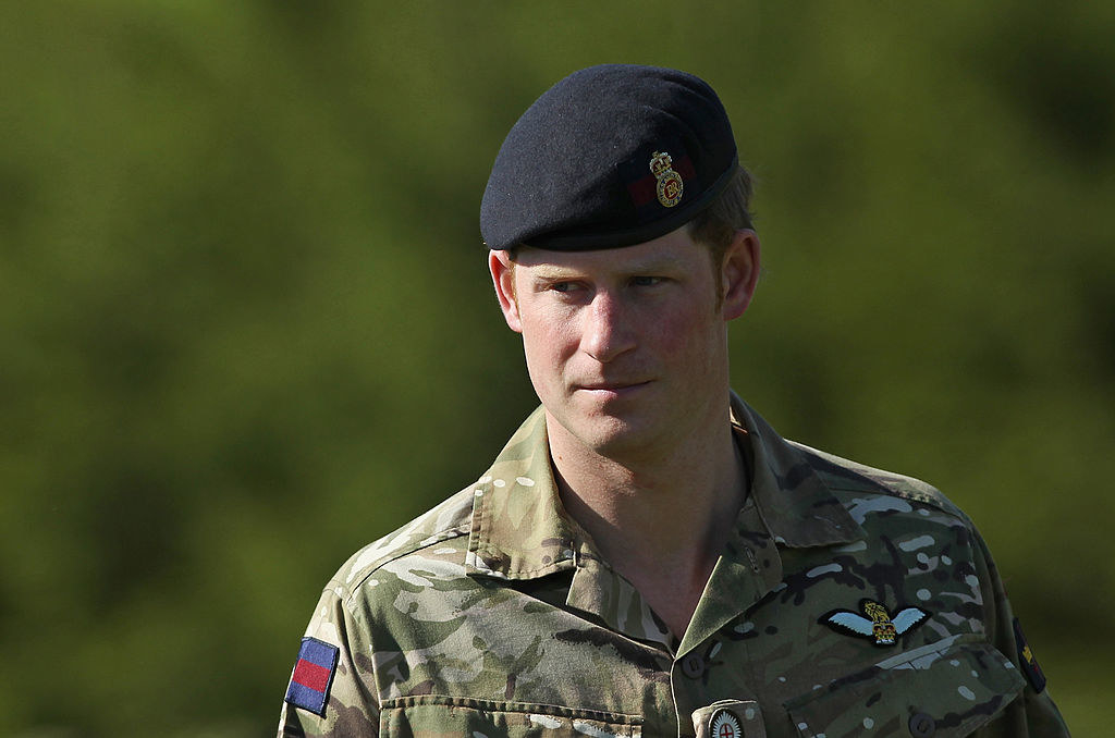 Closeup of Prince Harry